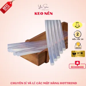 Keo Nến Sillicon Loại Nhỏ, 0.7x25cm dùng cho máy bắn keo nhỏ, loại trong suốt siêu dính- Yenstorediy
